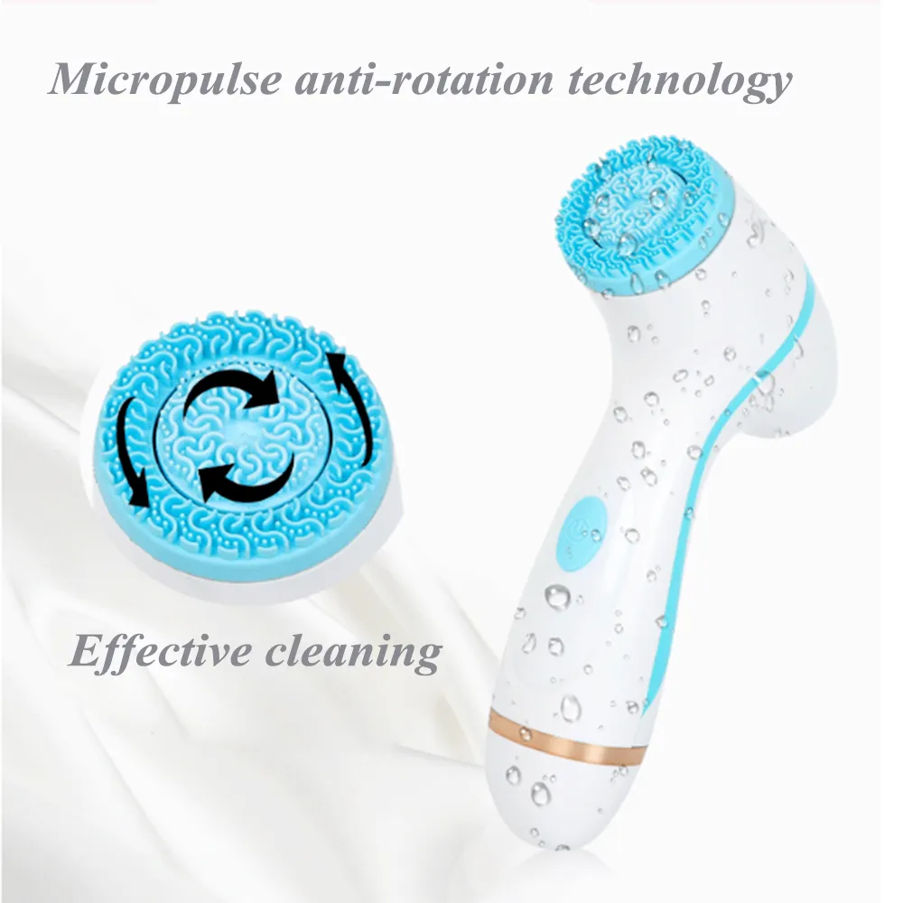 Ansiktsrengöring Brush Nu Face Spin Brush Set Galvanica Facial Spa System för hud Deep Cleaning Ta bort Blackhead Machine C087239019780237