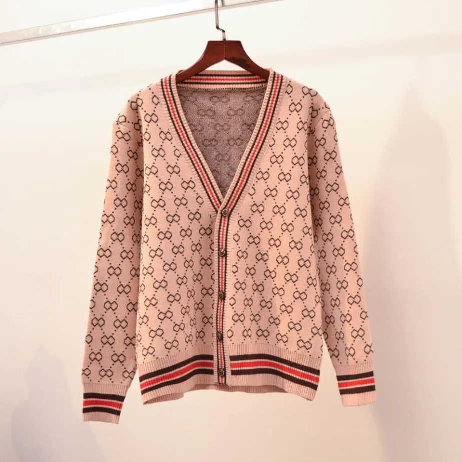 HGTE Autumn winter cardigan sweater women Knit casual fashion Thin coat Loose single row button VNeck cardigans 201120