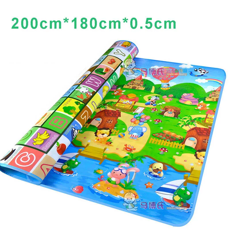 Enfants Grand Tapis De Jeu Tapis Infantile Enfants Bebe Gym Tapis De Jeu Bébé Sol Jeux Tapis Date Coffre-fort Alphabet Tapis Peluches LJ200911