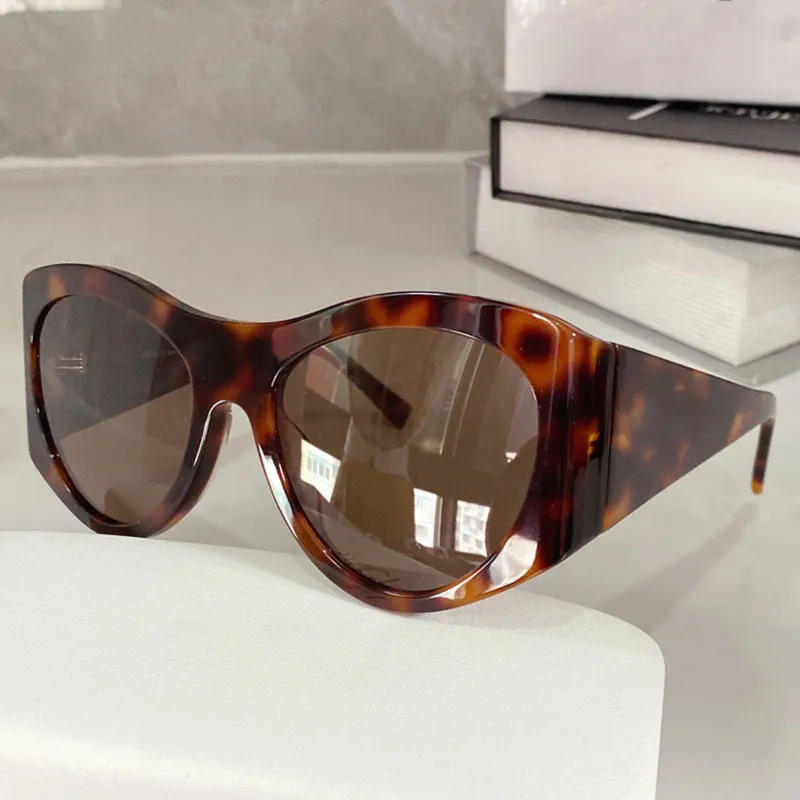 Солнцезащитные очки для женщин Высококачественные дизайнерские новейшие солнцезащитные очки 4392 Модные покупки Кошачий глаз Овальная синяя большая оправа Дизайн Ladies Club 243O