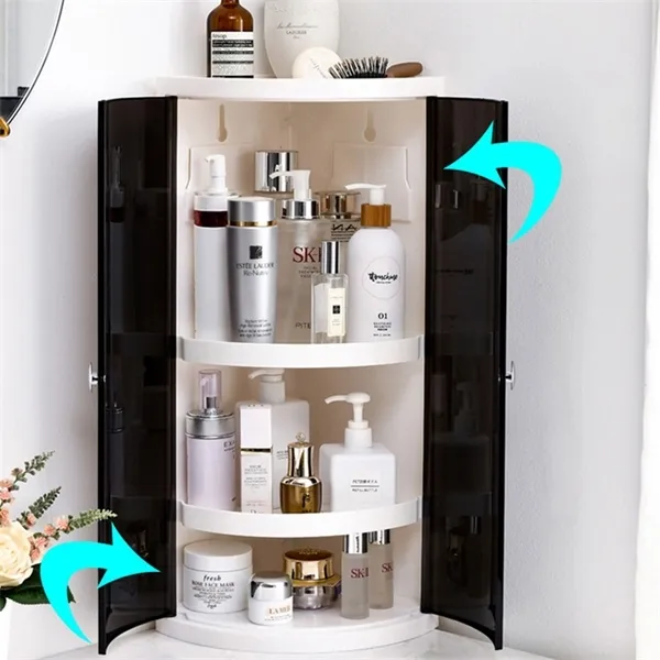 Mode Neue Regal Große Kapazität Platzsparend Lagerung Rack Shampoo Kosmetik Organizer Halter Hause Bad Zubehör Z1123243W