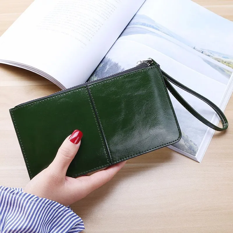 HBP New Fashion Women Office Lady PU Leather Long Purse Clutch Zipper Business Wallet Bag Card Holder Big Capacity Wallet BLUE309q