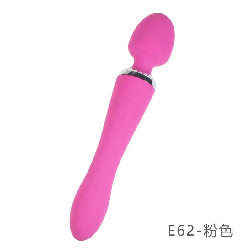 NXY Vibrateurs Creative Double Tête Rechargeable Étanche Vibrant Bâton Corps Pliable Masturbation Féminine Mâle et Appareil Sexuel 0113