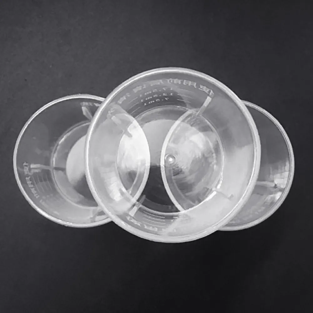 Messwerkzeuge Küche 20 ml tragbarer klarer Plastik -Becher -Container
