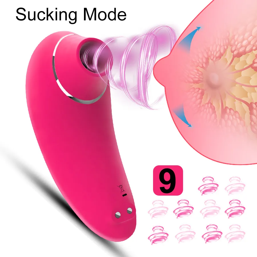 FLXUR Sucker Vibrator Nipple Sucking Vibrating Blowjob Clitoris Stimulator Erotic Silicone Adult Sex toys for women Masturbator Y21866428
