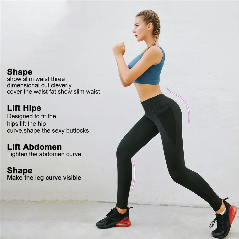 Finetoo Women's Sports Pants Seamless Leggings Women Fitness Tummy ControlパンツレギンスレギンスジムハイウエストスキニーレギンスLJ201130