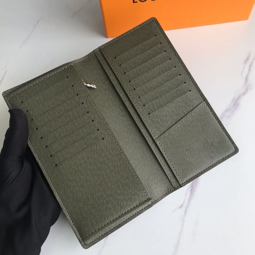 Ganzer Designer neuer Herren Brieftasche Schwarz Blume Langes Leder hat verschiedene Taschenkarten -Slots mit einer Schachtel weltweit 287J