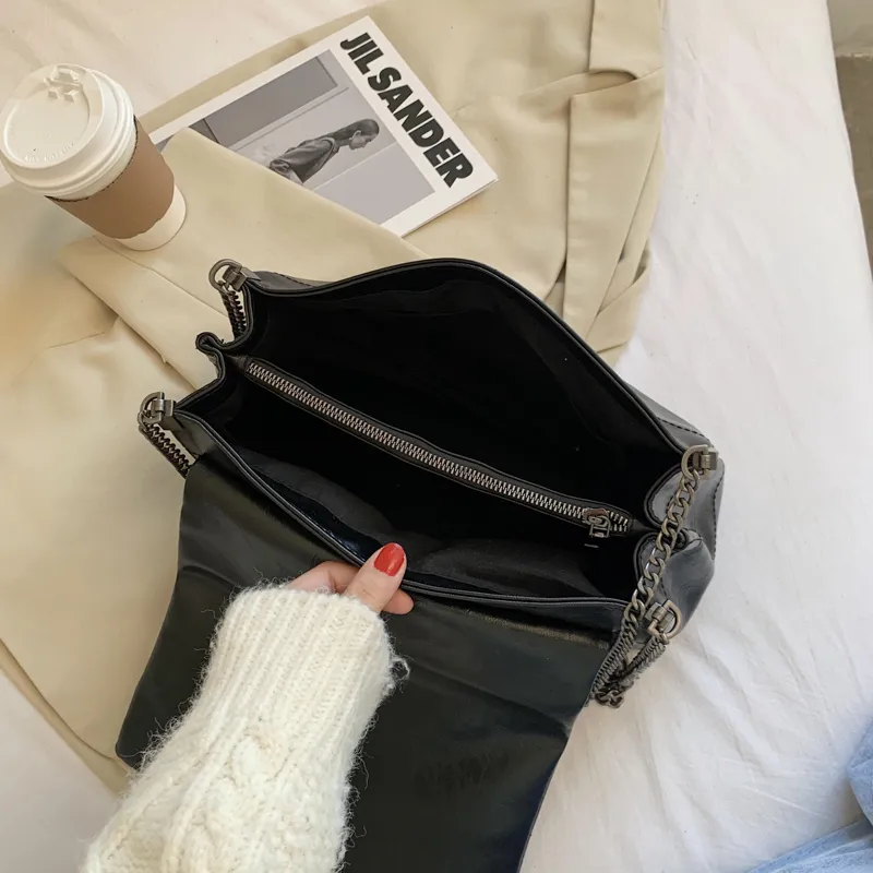 طي سميكة سلسلة مصمم حقيبة crossbody للنساء 2022 أزياء ساق رئيسية حقيبة الكتف الفاخرة الفاخرة حقائب اليد و المحافظ مع مقبض