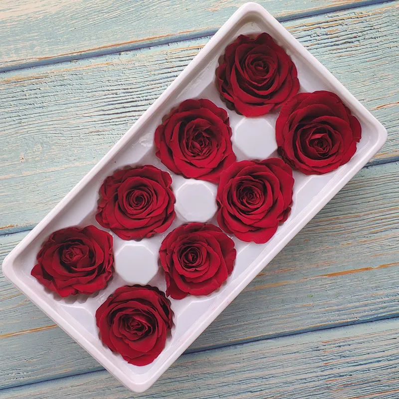 BOX boîte de roses préservées fleur de Rose immortelle matériel de bricolage décorations de fleurs entières fleurs éternelles 45CM classe B Q11268887213