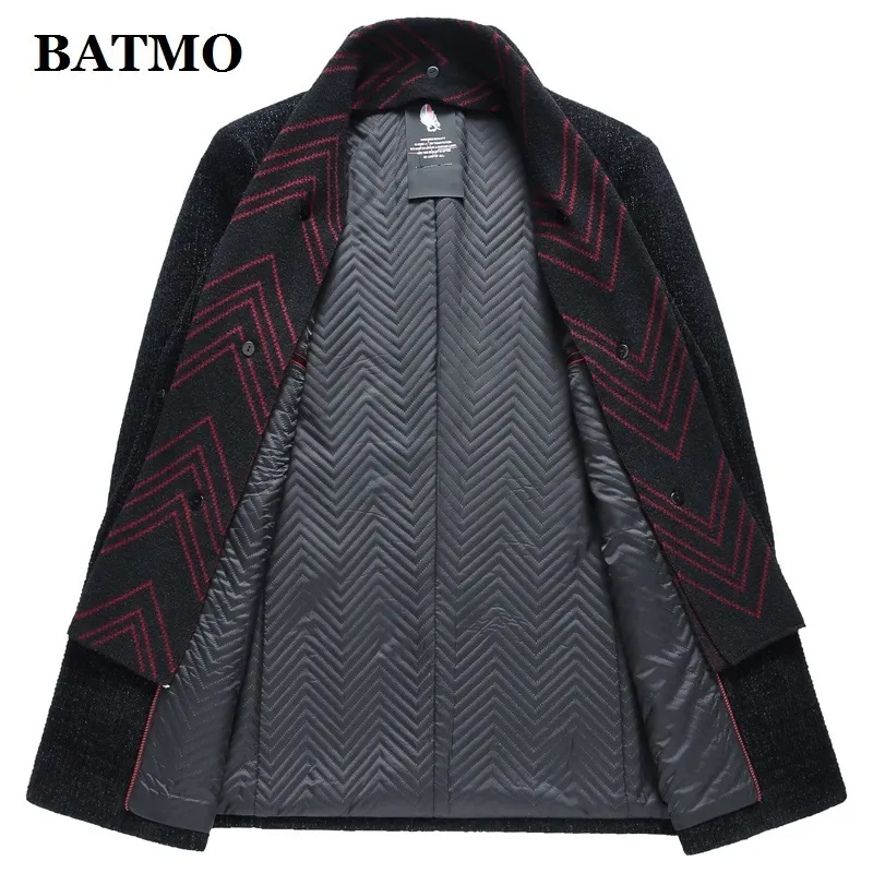 Batmo прибытие зимнее высококачественное плащ Trench Menmen Jacketsplus-Size M-XXXL 97843 201128