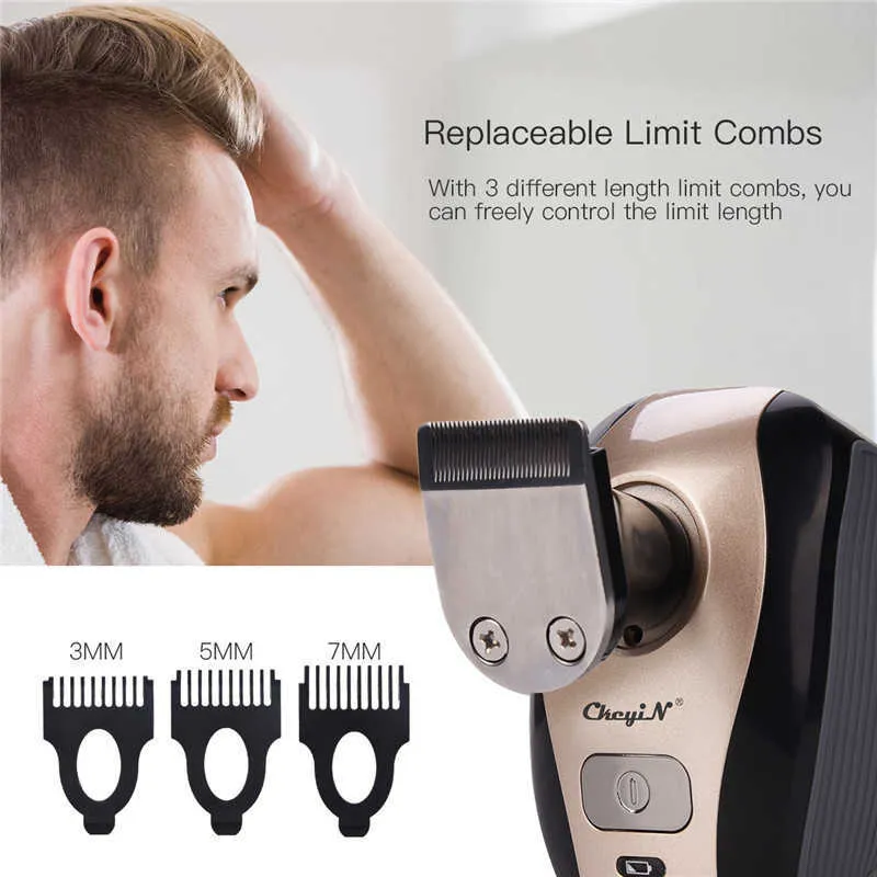 Ckeyin 5 In 1 Elektrische Rasierer Multifunktions USB Aufladbare 5 Klingen Waschbar Elektrische Rasur Männer Haar Clipper Trimmer Rasierer P0817