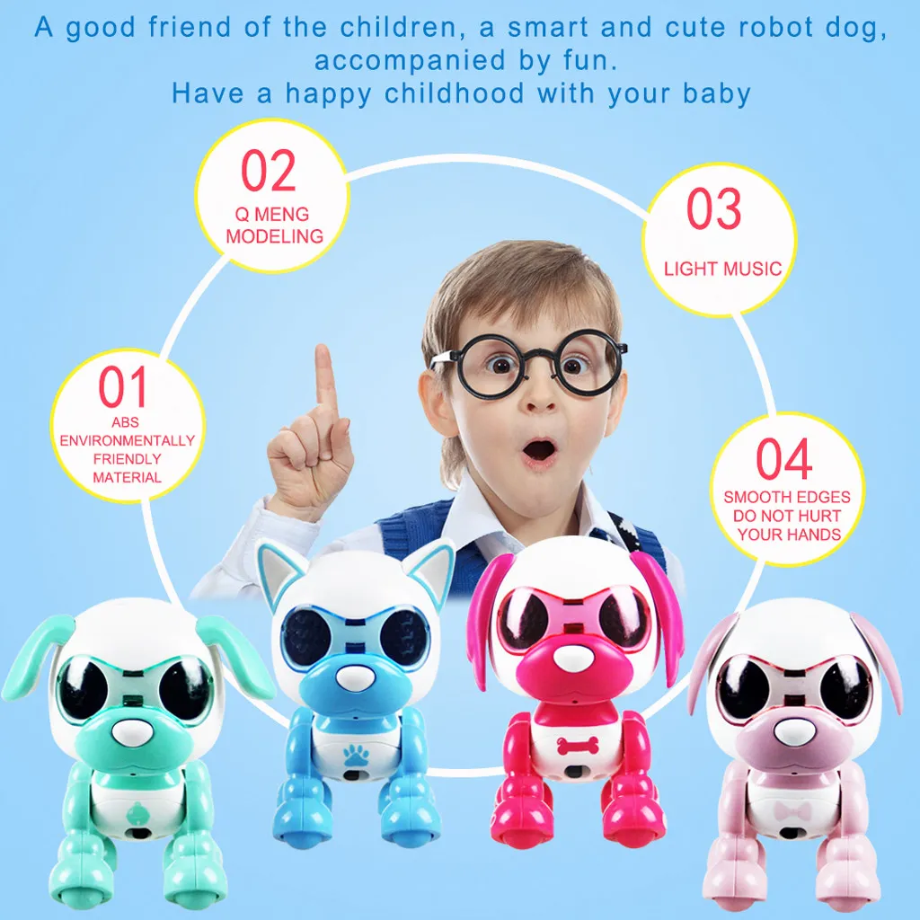 Electronic Smart Robot Dog Music Dance Walking Interaction Puppy Pet Robot Toy Robot intelligenti bambini Giocattoli bambini