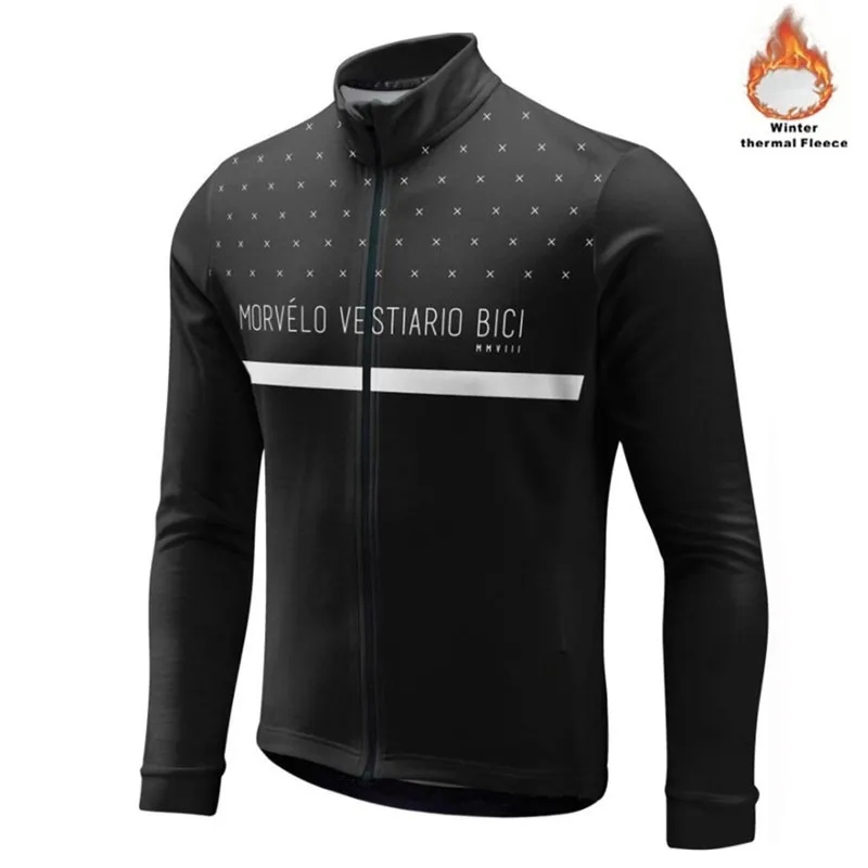 Morvelo Winter Thermal Polar Jersey Long Sleeve Ropa Ciclismo Hombre rower noszenie rowerowe ubrania MAILLOT CICLISSO181V