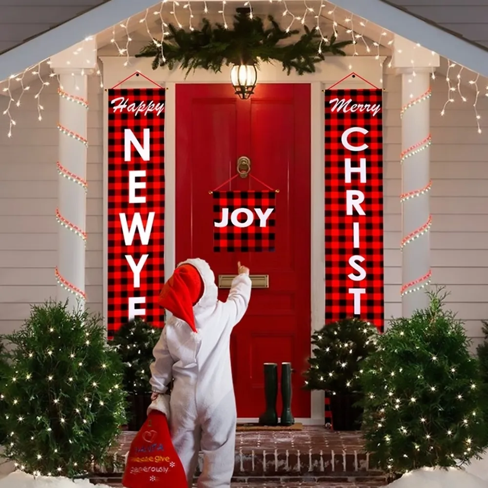 Soldcracker Soldier Banner Christmas Banner Decor Home Holiday Merry Door Happy Year Y2010206960922
