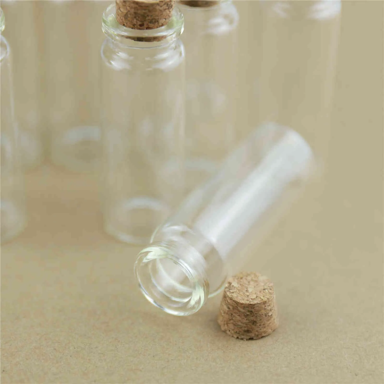50 stuks veel 22 60 mm 12 ml opslag glazen flessen met kurk ambachten kleine potten transparante lege glazen pot mini fles cadeau 21110248F