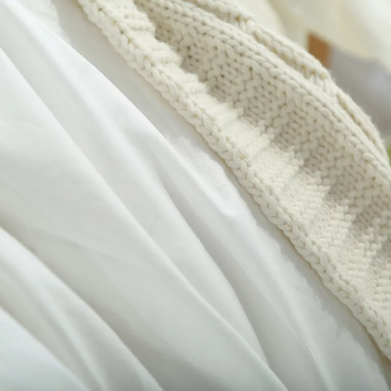 Reine Baumwolle Kissenbezug 70*70 50*70 50*75 Solide Kissenbezug Dekorative Kissenbezug Bettwäsche für Hotel Hochzeit Grau Weiß Y200104