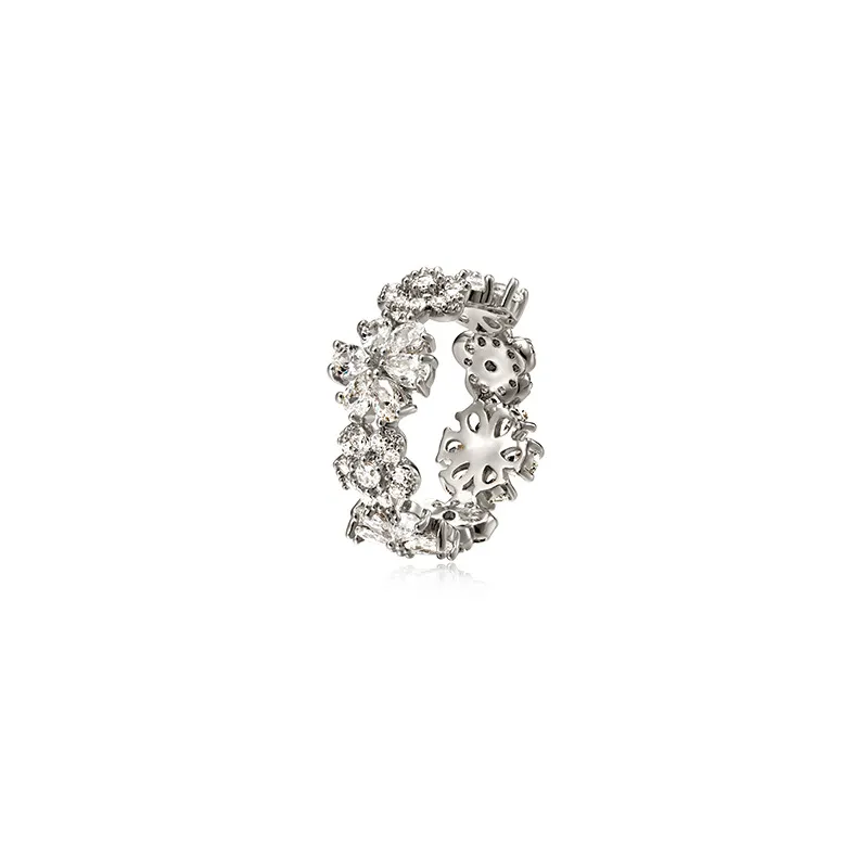 Diwenfu lyx märke 925 sterling silver vigselringar för kvinnor 3 karat aaa + cubic zirconia ring 14k guld smycken bizuteria