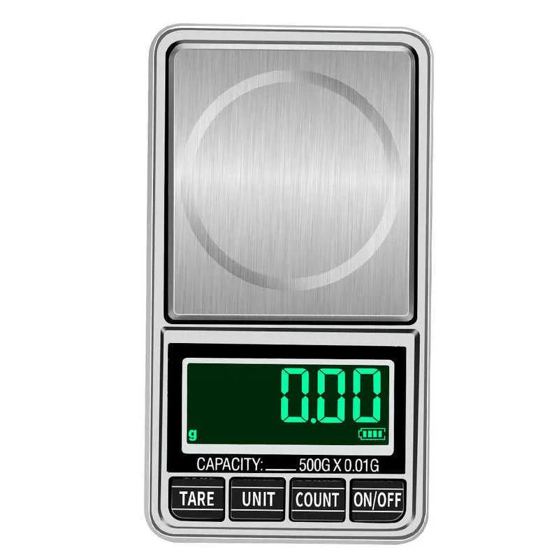 100g / 200G / 300G / 500G 0.01g Mini Escalas Digitas Bolso Escalas de Jóias Precisão Saldo Eletrônico Peso Balanca Escala Digital 210927