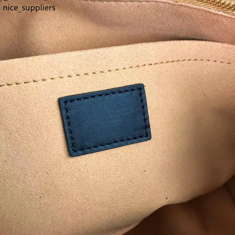 M53826 على حقيبة حملتي الجانبية ليدي ليدي العجل الجلود حقيبة تسوق كيس التسوق Nappa Softy Leather Leace With with-Body221U