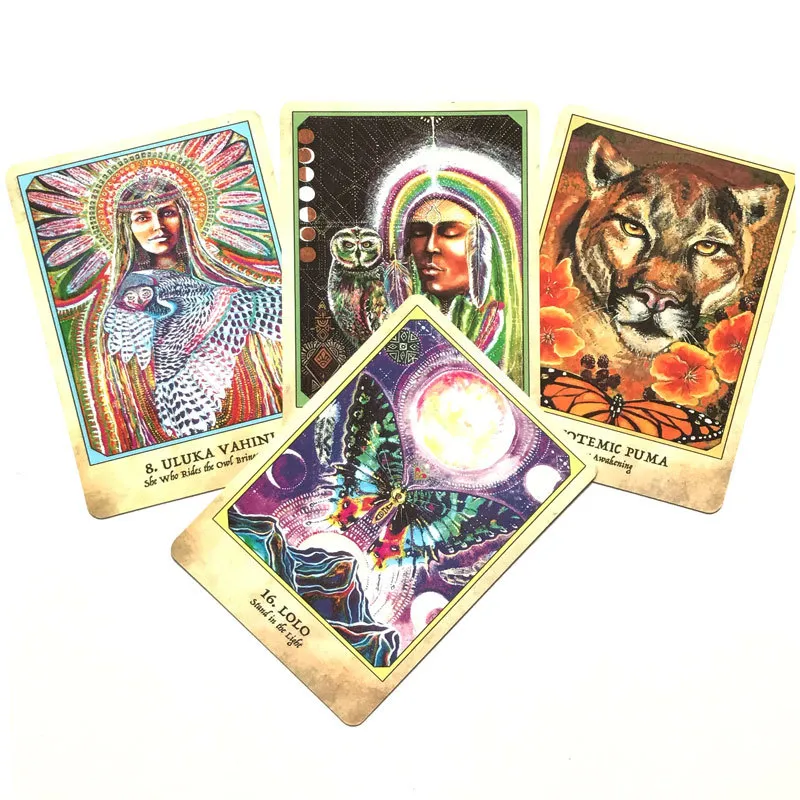 Earth Warriors Oracles Deck Tarot Rise Of The Soul Tribe of Sacred Guardians Family Party Jeu de cartes individuel