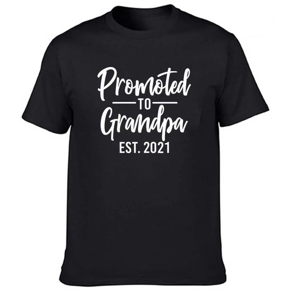 Promu à grand-père est 2021 hommes graphiques t-shirts harajuku t-shirts à manches courtes grand-père à être annonce streetwear grand-père x0621