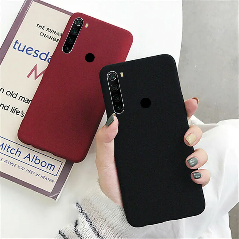 Millet Matte Cases Housse en silicone souple pour 11 Lite, Redmi Note 8, 7, 6, 5 Pro, 8t, 8a, 7a, 6a, K20 Pro, Redmi Note 10pro, MI 9, 8lite