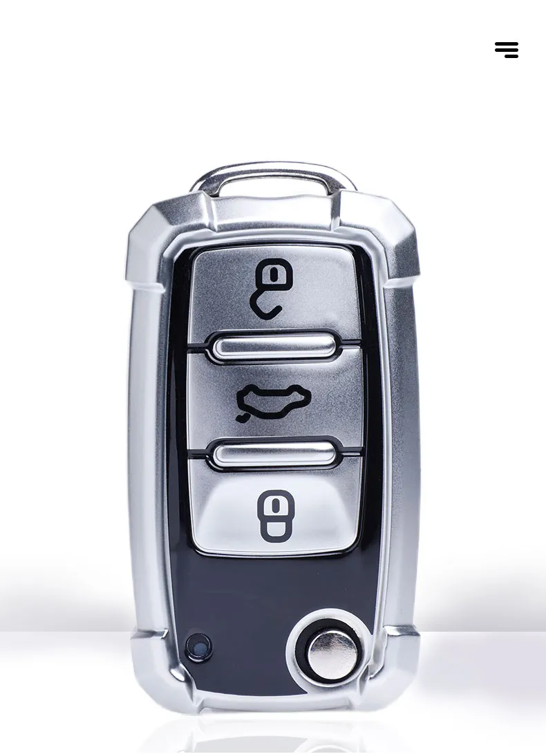 Zachte TPU -auto Remote Key Case Cover Holder voor VW Bora Polo Tiguan Jetta Passat B5 B6 B7 Golf Beetle7075223