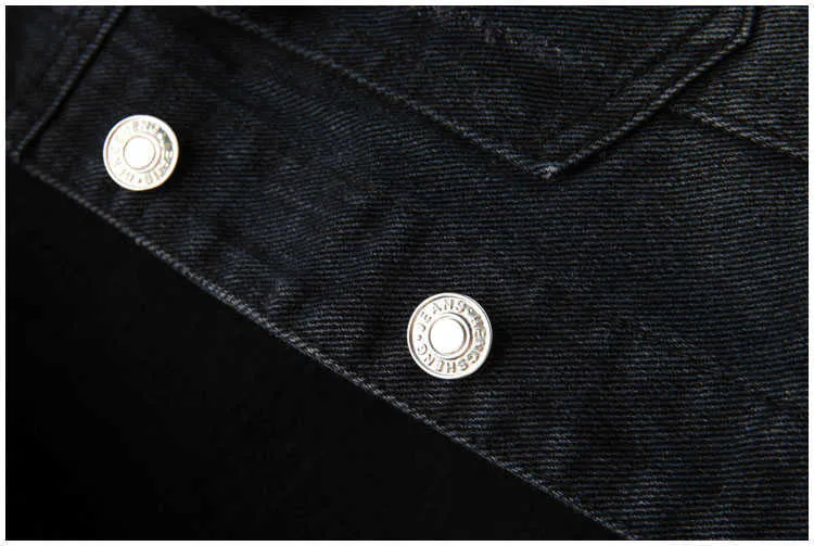 Black Sleeveless Female Jacket Korean Slim Jeans Coat Single-breasted Short Women's Denim Vest 4XL Plus Size Waistcoat Summer 210817
