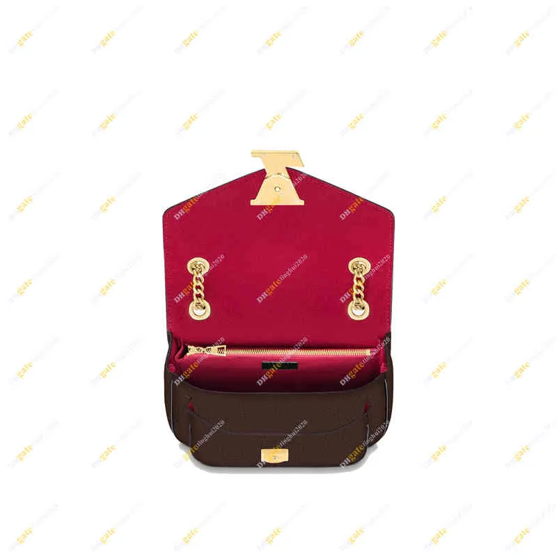 Ladies Fashion Casual Designer TOP 5A Quality PASSY Chain Bag M45592 Brown Flower UTILITY CROSSBODY  Messenger Bags Handbag Shoulder Bagss With Box