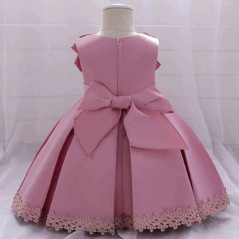 2021 Formal Newborn Clothes 1st Birthday Christening Dress For Baby Girl Dresses Beading Party Princess Girls Dress 1 2 Year G1129