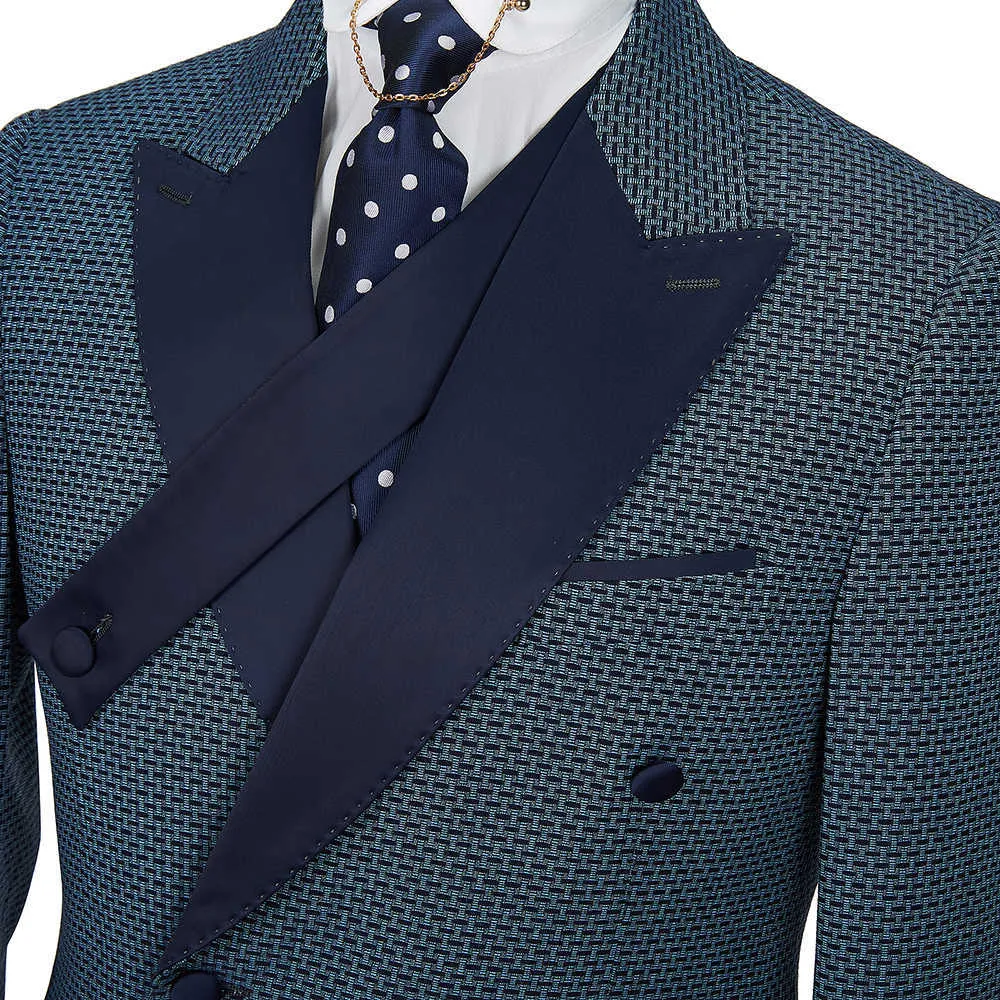 CENNE DES GROOOOM Новый мужской костюм по индивидуальному заказу костюм блейзер брюки 2 штуки двубортная стройная подходящая свадьба Groom Tuxedo X0909