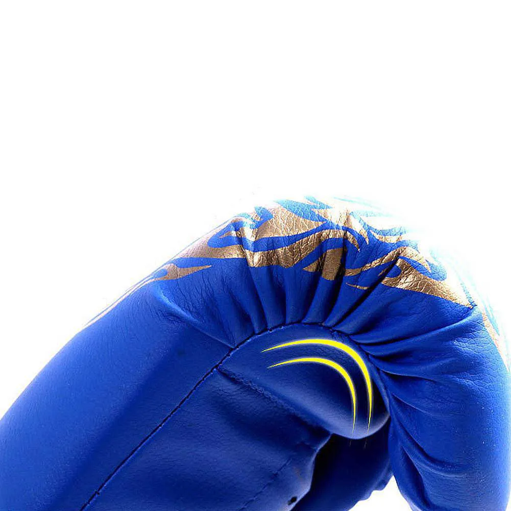 1 пара взрослых детей детей боксерские перчатки Flame Mesh дышащие тренировочные боевые перчатки из искусственной кожи Санда боксерские тренировочные перчатки8541111
