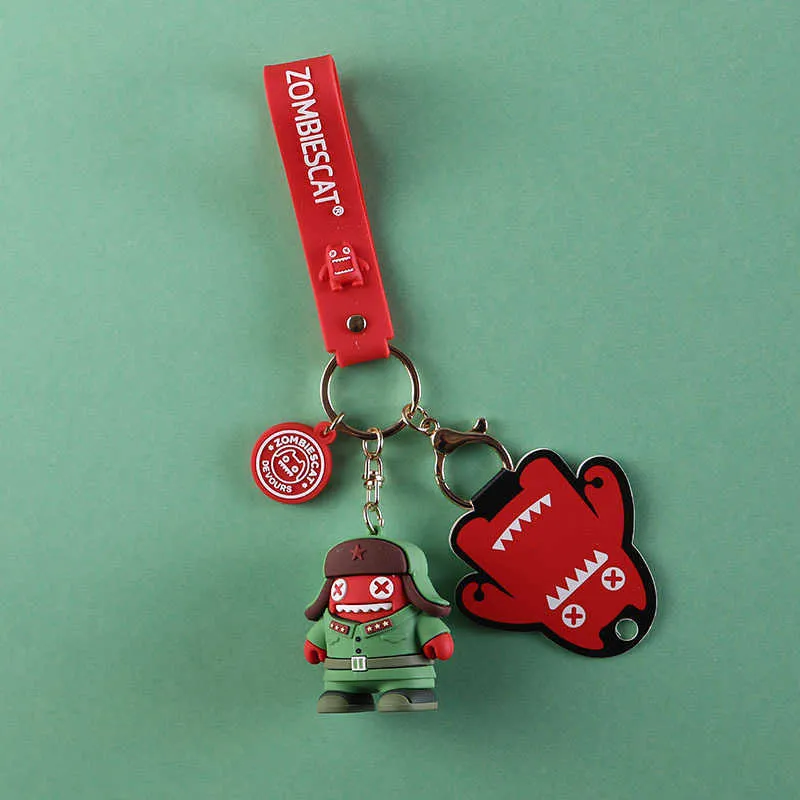 Chat voiture porte-clés accessoires mode masculine créative Cool cadeau porte-clés chanceux porte-clés sac pendentif cadeau d'anniversaire Anime porte-clés G1019