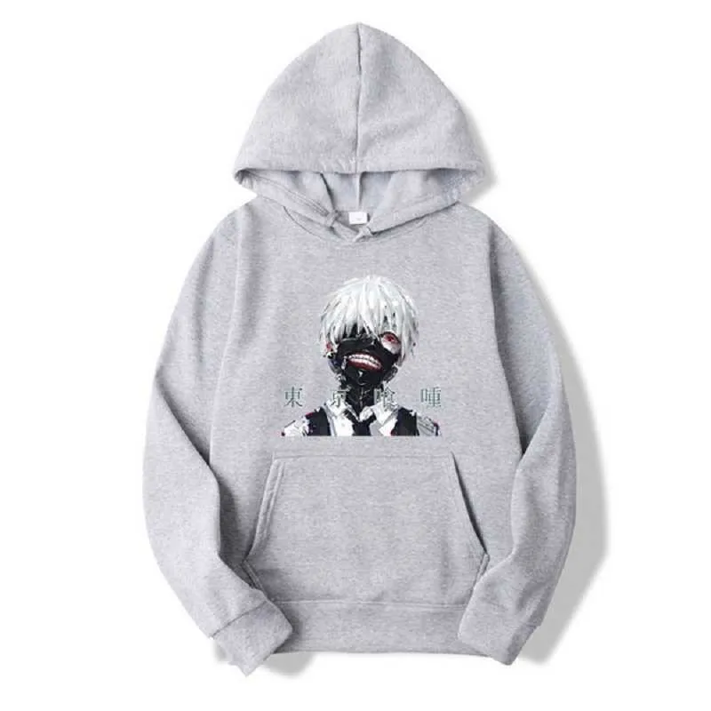 Felpe con cappuccio stampate horror Tokyo Ghoul Anteiku Top accoglienti Pullover Felpe con cappuccio Y0816