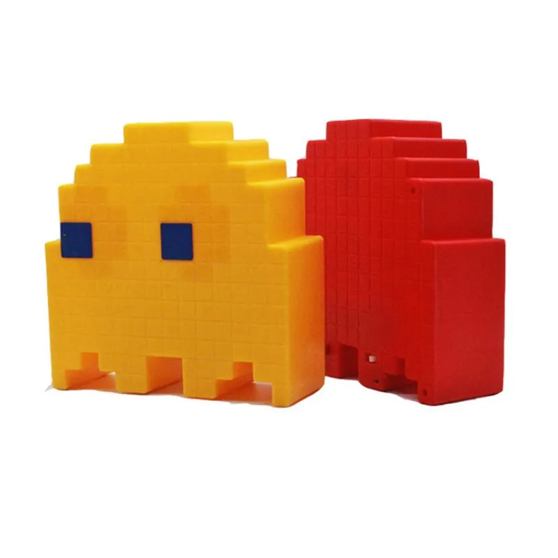 Lampada copre sfumature tavolo Pac-Man Pixel War colorato cambia colore Ghost Party Music319u