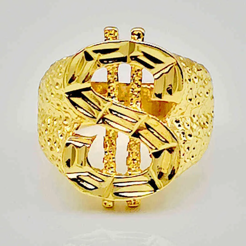 Grand anneau de luxe avec lettre S pour homme et femme, classique, couleur or, bague de fiançailles, breloque creuse, argent, anneaux de mariage pour femmes et hommes, G1125