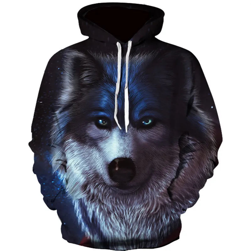 Hoodies de moda homens mangas compridas moda gelo e olhos lobo lobo homens molhas de molhas de rua harajuku capuz lj200826