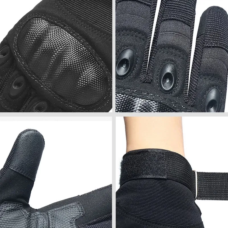 Taktische Handschuhe Jagd Männer Vollfinger Knöchel Handschuh Antiskid SN Touch zum Schießen von Motos Radfahren Outdoor3432451