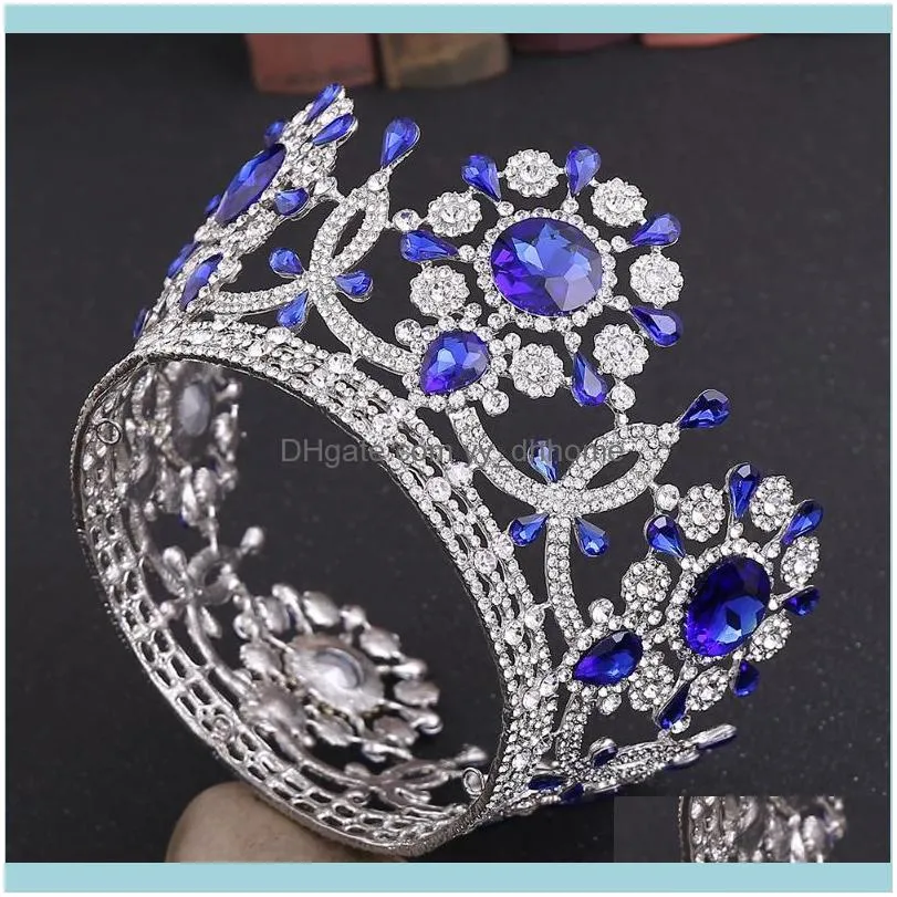 Crystal Queen Bridal Tiaras And Crowns Bride Headpiece Wedding Head Jewelry Accessories For Women Diadem Prom Hair Ornaments Clips &