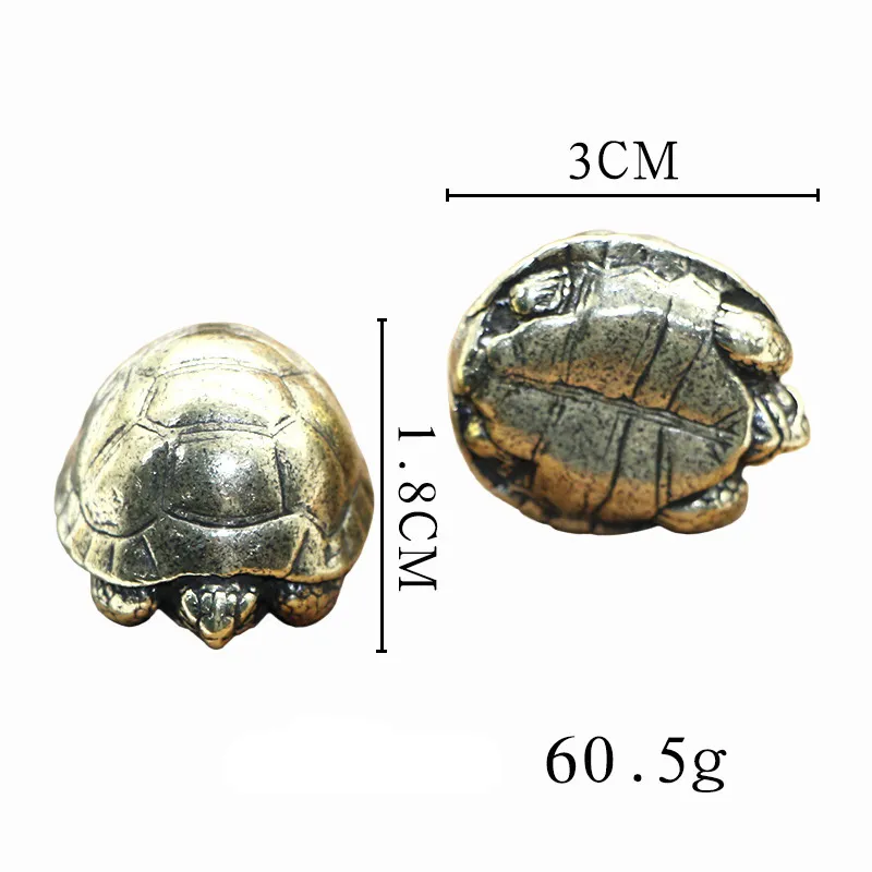 brass turtle figurines (8)