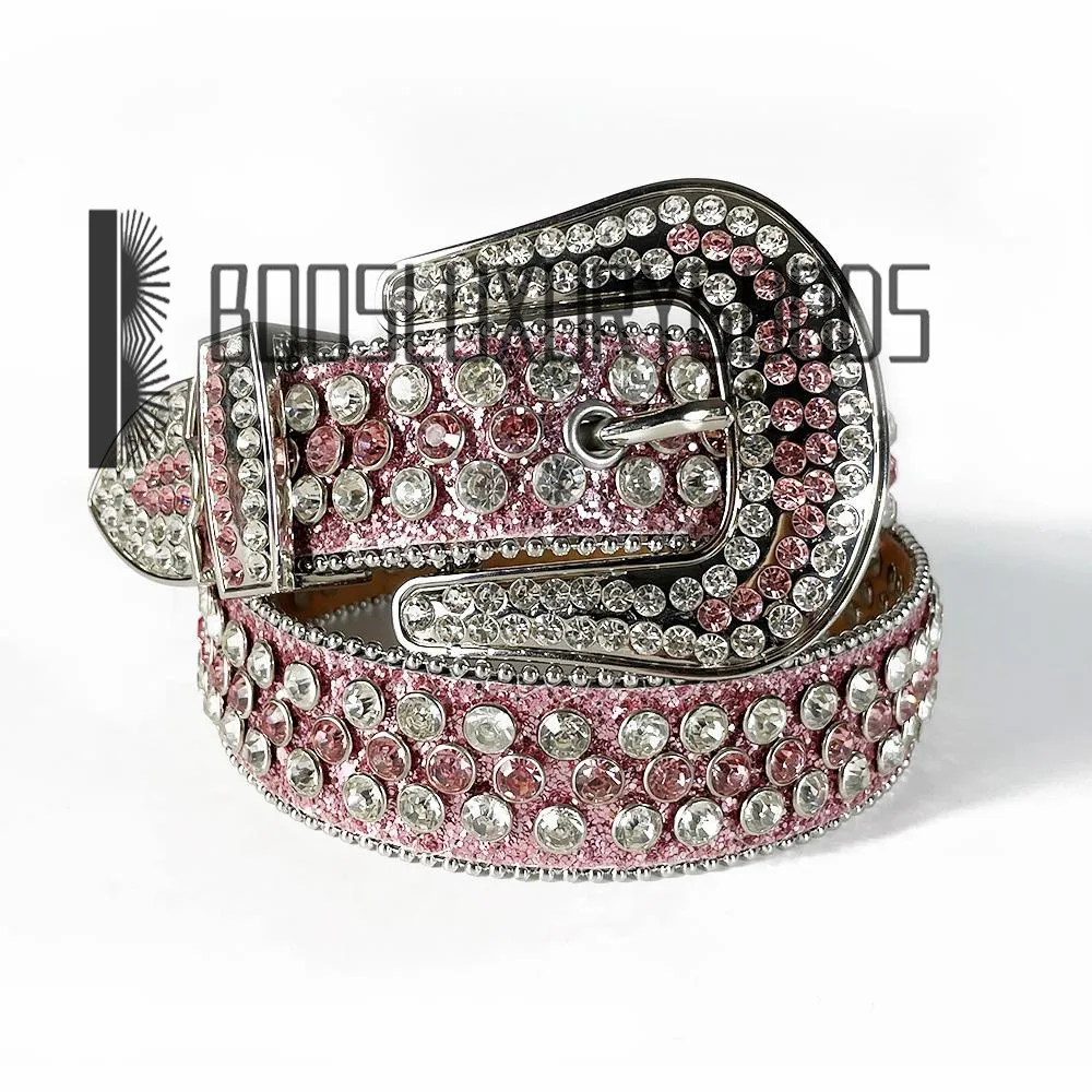 2022 مصمم حزام BB سيمون للأحزمة للرجال النساء اللامع الماس الحزام الوردي Cintura Uomo Boosluxurygoods236k