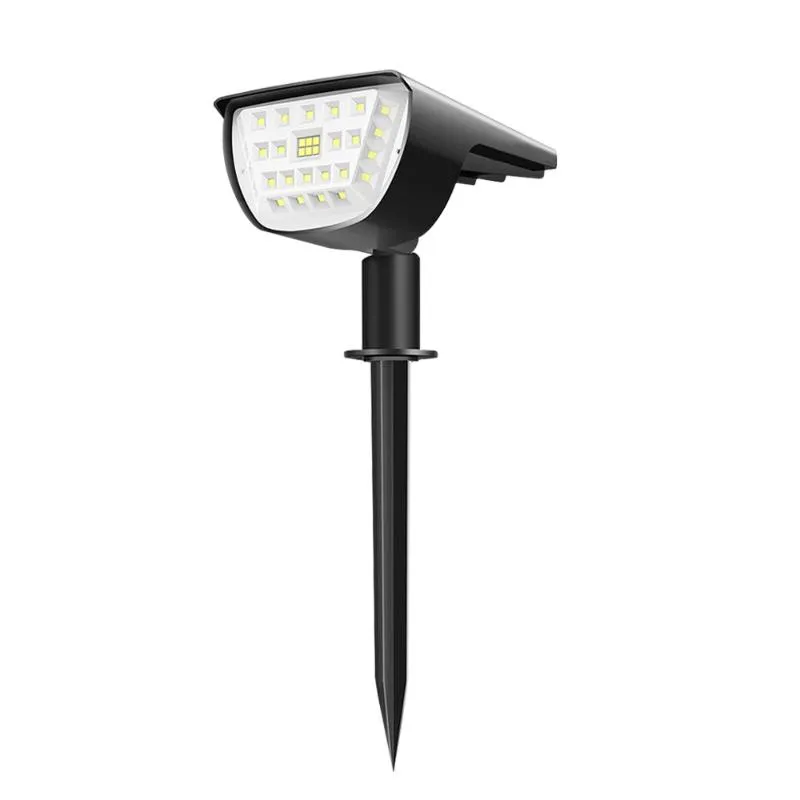 잔디밭 램프 32 LED 태양 정원 가벼운 방수 방수 스파이크 전구 야외 조명 장식 조경 스포트라이트 LAMP288R