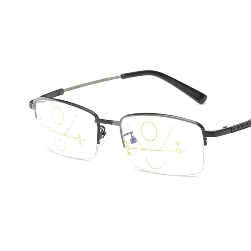 Солнцезащитные очки для ближнего и дальнего действия, двойные многоцелевые очки для чтения, прогрессивный интеллектуальный зум, защита от синего ультрафиолета, дальнозоркость, пресбиопия2266