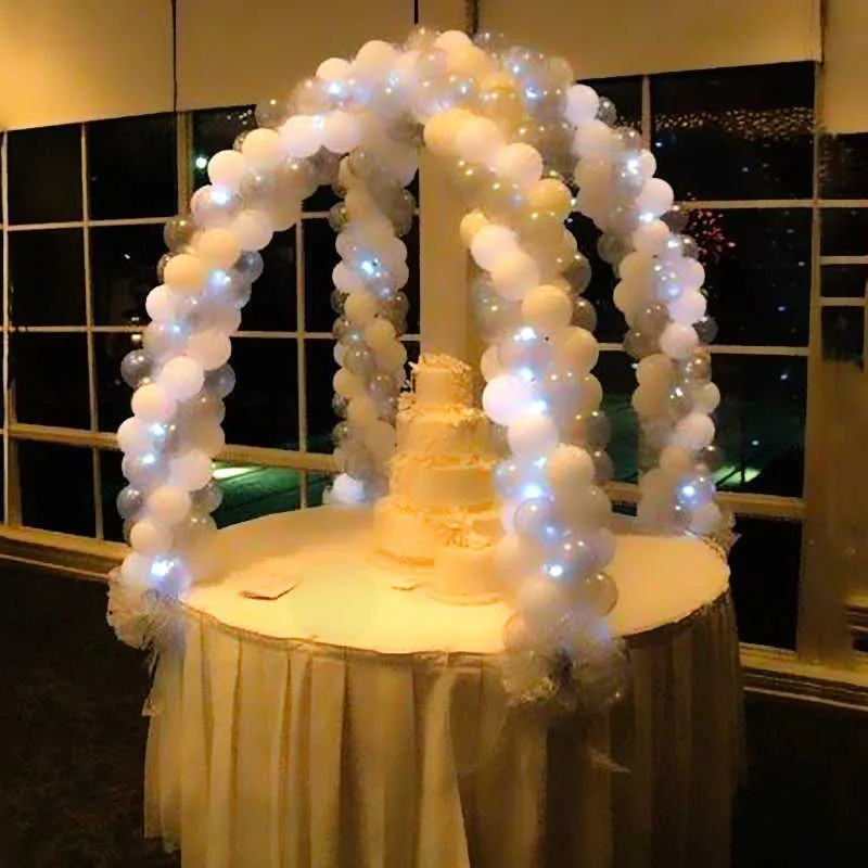 高品質の38ピース/セットバルーンアーチの結婚式テーブルの装飾アクセサリーバルーンガーランドキット子供誕生日パーティーグローブ装飾Y0730