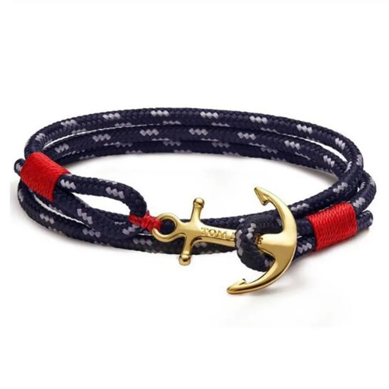 19 couleurs Tom Hope Navigation bracelet à breloques 4 tailles Bracelets méditerranéens Bracelets pour femmes hommes