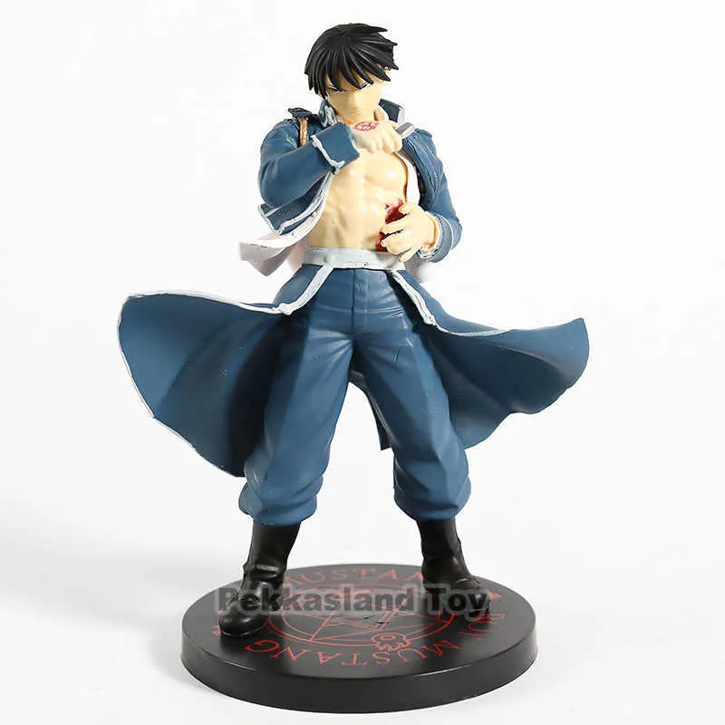 Anime figures Fullmetal Alchemist Roy Edward Elric Roy Mustang Action figure toys Model Doll Toy Gift Q06211017521