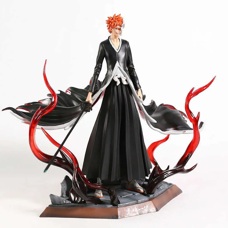 Bleach Ichigo Kurosaki 2 -й этап полой статуи из ПВХ Коллекция фигуры Аниме Модель игрушка Q0722315Z3256925