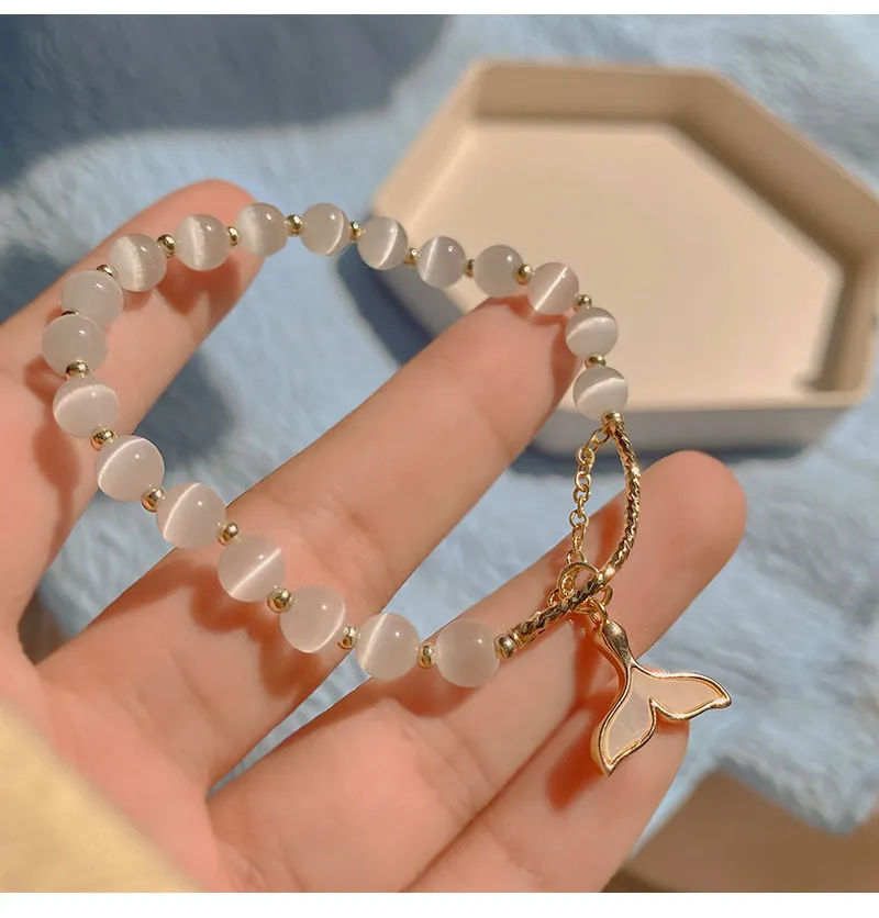 pour les filles Bracelet en queue de poisson Design d'intérêt spécial Opal Summer 2021nouveaux bracelets de style Mori