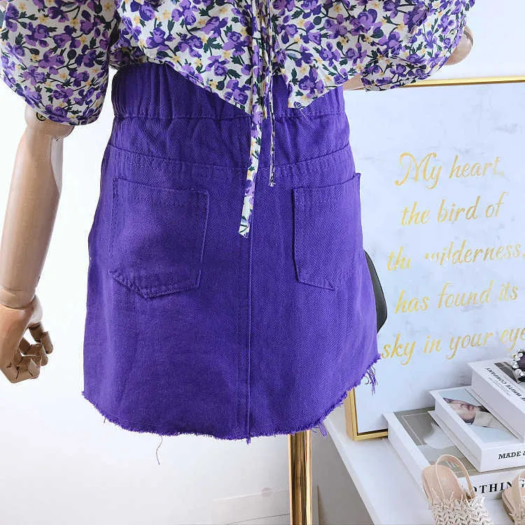 Summer Girls' Clothing Sets Fashion Lace Floral Blouse+ Bag Skirt Suit Princess Toddler Baby Kids Children Clothes 210625