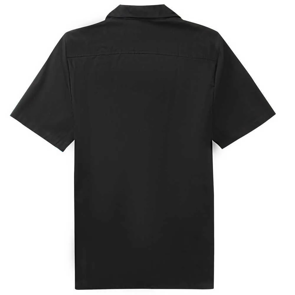 Rockabilly shirt mannelijke grote maat blouse mannen jurk met poket shirt korte mouw heren designer mozaïek shirts button-down shirts 210527